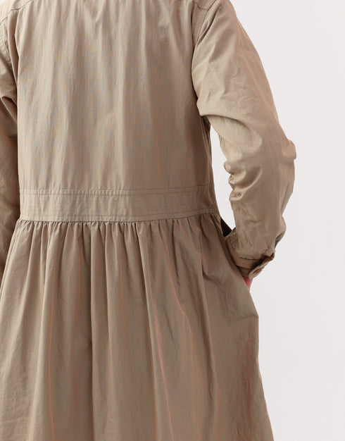 トレンチギャザーシャツドレス