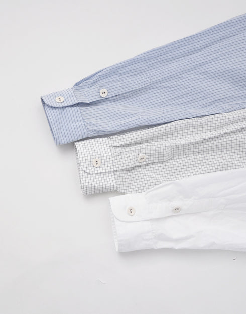 【予約商品】タイプライターのくるみボタンシャツ