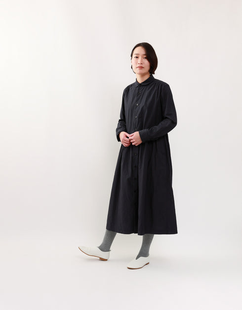 トレンチギャザーシャツドレス