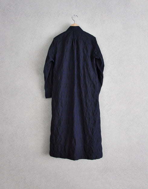 タックドビーの4ギャザーシャツドレス