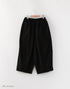 バックサテンの切替バルーンパンツ