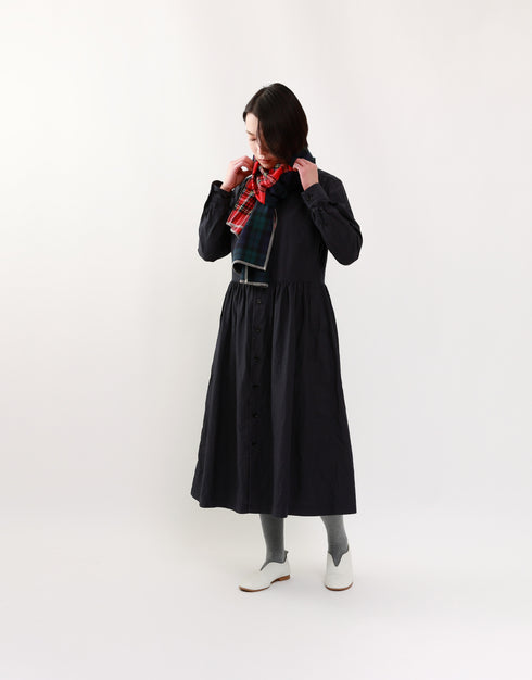 トレンチギャザーシャツドレス