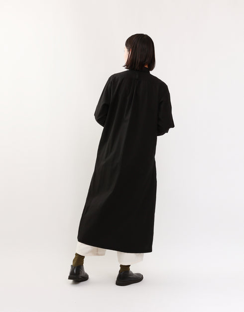 4ギャザーシャツドレス