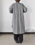 コットンシルクのラグランシャツドレス