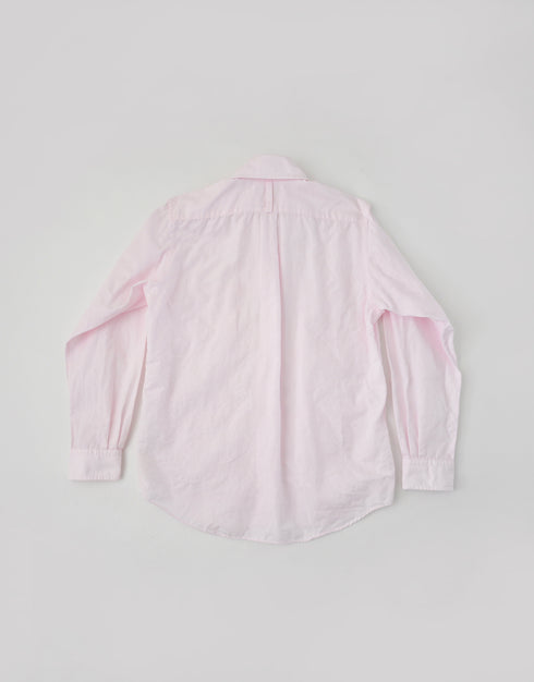 綿麻オックスのボタンダウンシャツ