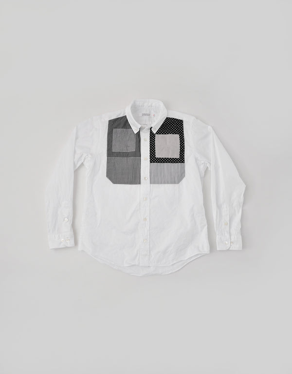 somemore/イカ胸パッチワークシャツ