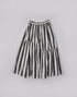 綿麻ストライプのギャザースカート