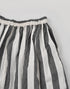 綿麻ストライプのギャザースカート