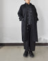 コットンシルクのラグランシャツドレス