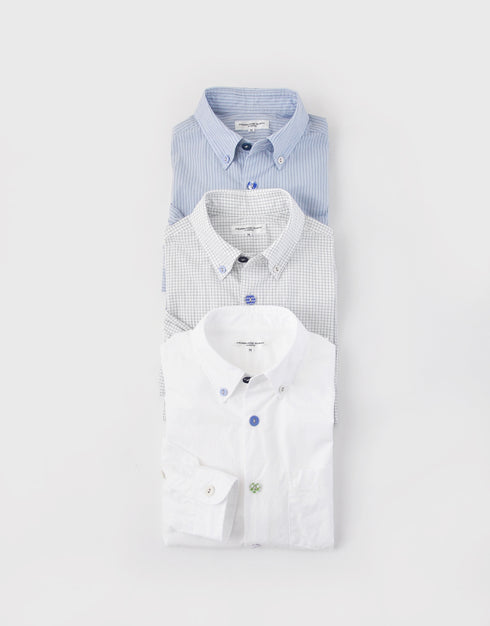 【予約商品】タイプライターのくるみボタンシャツ