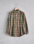 チェックの6ギャザーシャツ