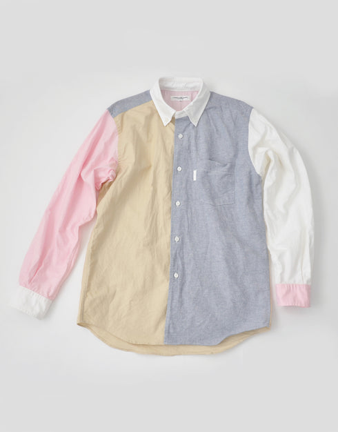 オックスフォードの04パッチワークシャツ