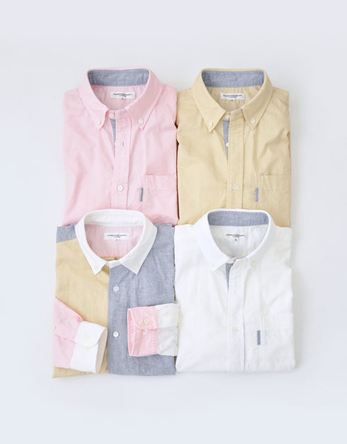 オックスフォードのラインシャツ