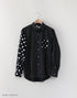 水玉の03パッチワークシャツ
