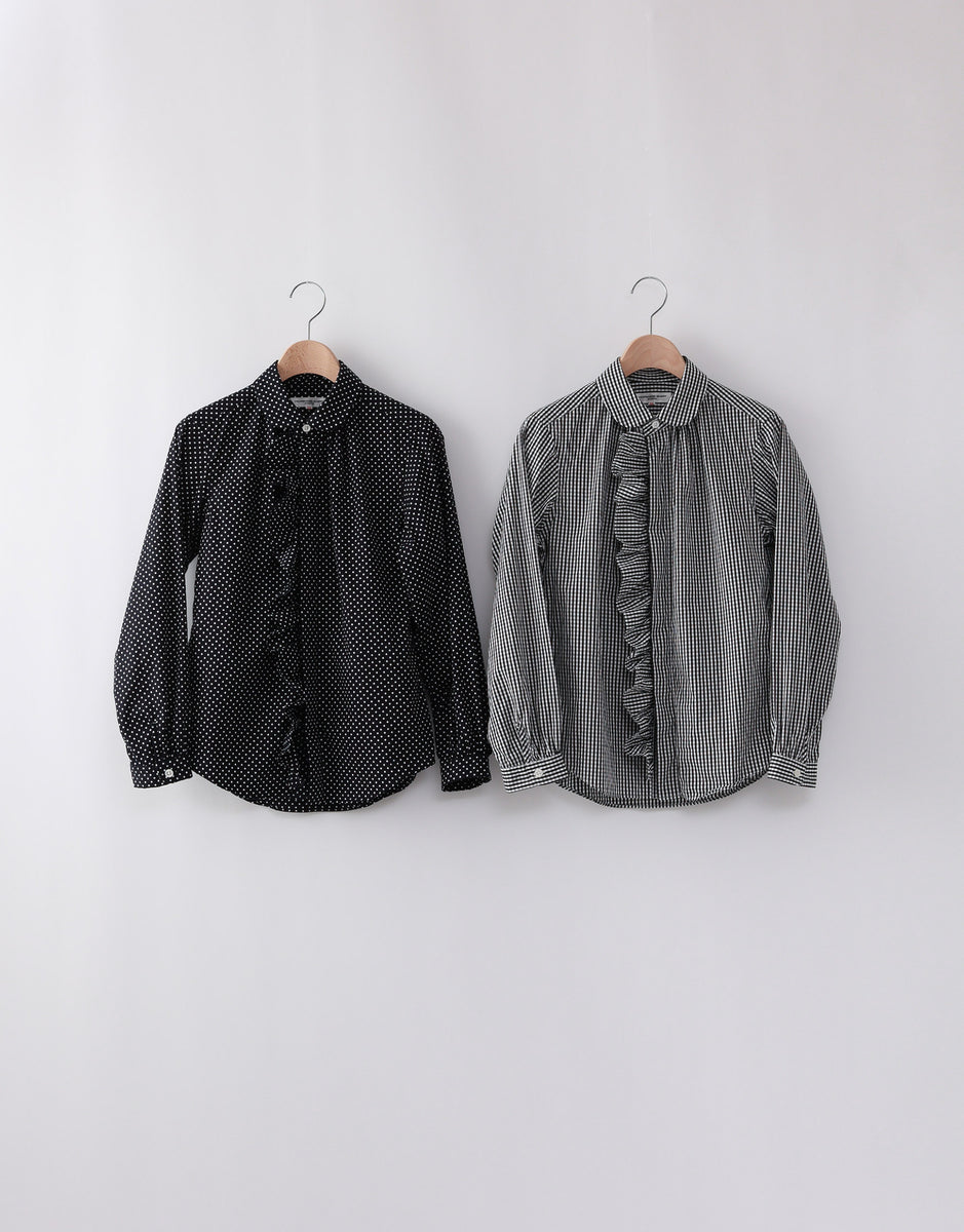 MORIKAGE SHIRT / モリカゲシャツ パッチワークフリルシャツ MORIKAGE