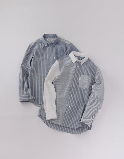 オックスフォードの04パッチワークシャツ