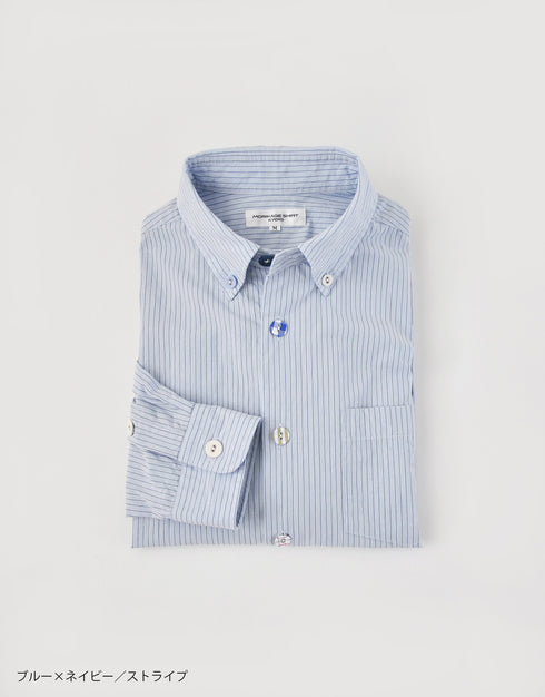 【予約商品】タイプライターのくるみボタンシャツ