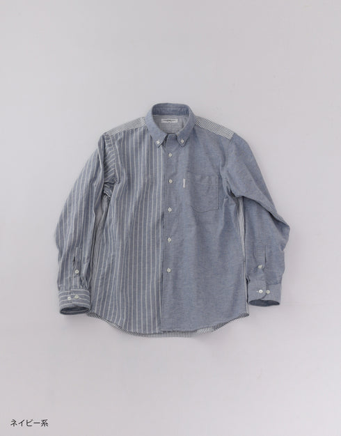 オックスフォードの04パッチワークシャツ