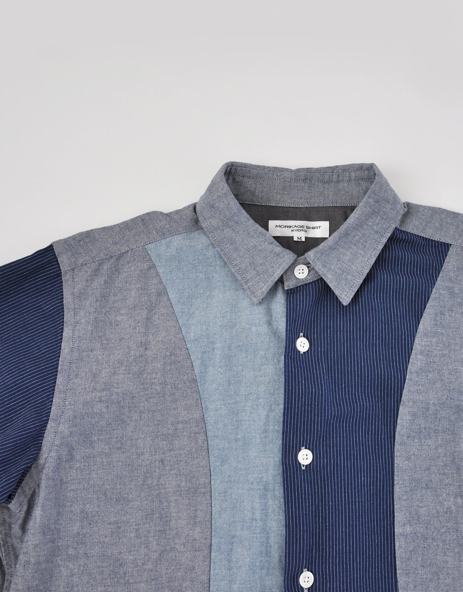 インディゴオックスのカーブラインシャツ – MORIKAGE SHIRT KYOTO