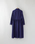 コットンウールのギャザーシャツドレス