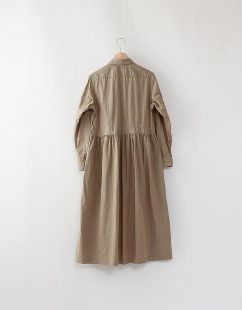 トレンチギャザーシャツドレス