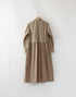 トレンチギャザーシャツドレス