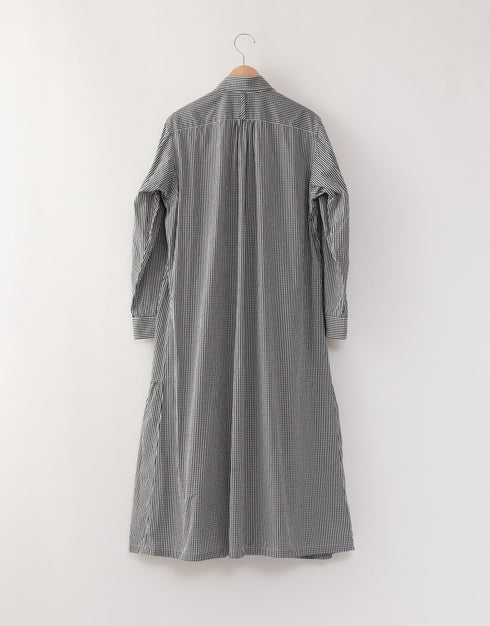 8ギャザーシャツドレス