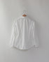 コットンブロードのネックギャザーシャツ
