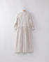 オックスストライプのギャザーシャツドレス