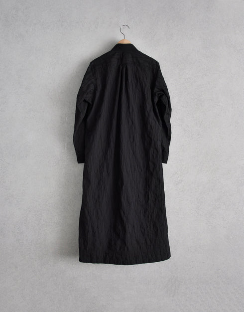 タックドビーの4ギャザーシャツドレス