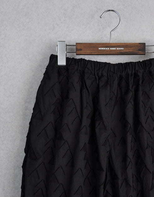 三角カットジャカードのバルーンパンツ