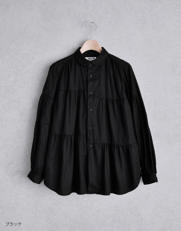 Fancy Twill 6-gather shirt