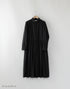 コットンウールのギャザーシャツドレス