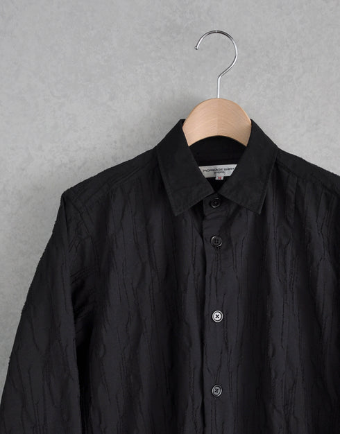 タックドビーの4ギャザーシャツドレス