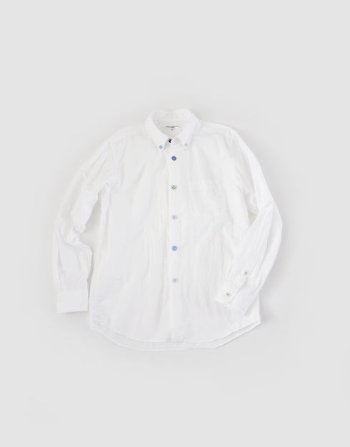 【予約商品】タイプライターのくるみボタンシャツ