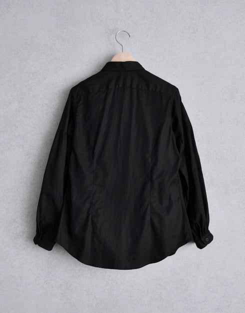 フランス綾の6ギャザーシャツ