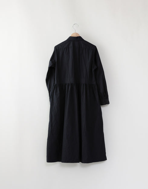 トレンチギャザーシャツドレス