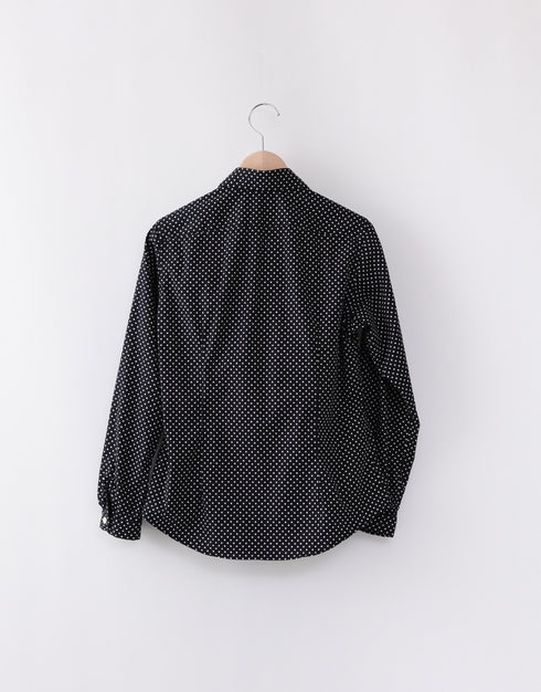 パターンドフリルシャツ