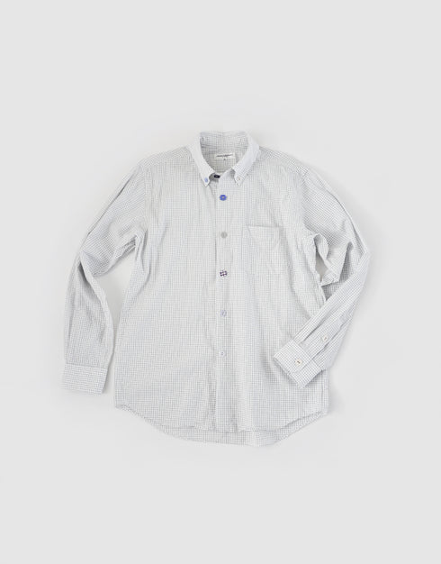 【予約商品】タイプライターのくるみボタンシャツ