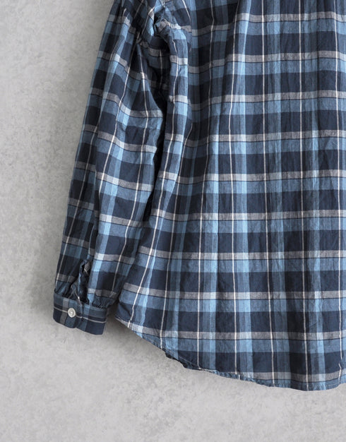 チェックの6ギャザーシャツ