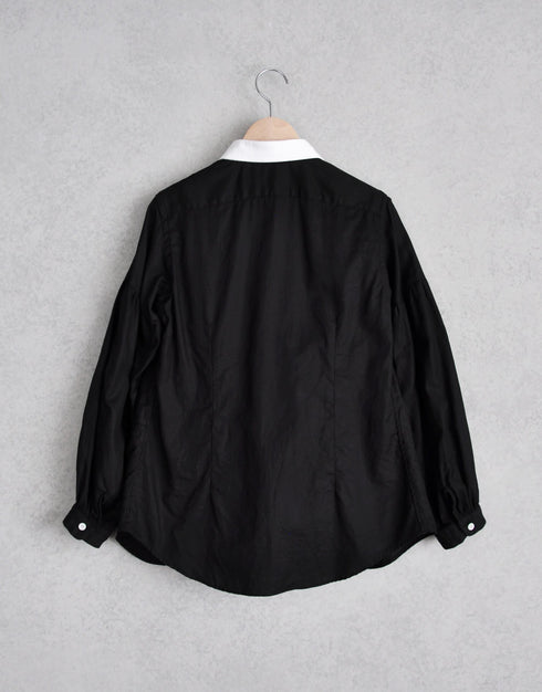 フランス綾の6ギャザーシャツ