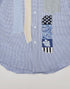 Light-oxford shirt with "DAI-HANE-KAFU-POKE"