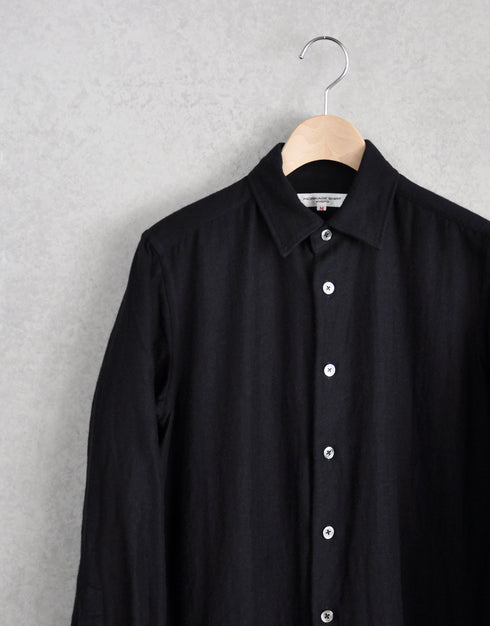 コットンウールの4ギャザーシャツドレス