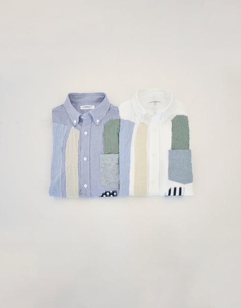Light-oxford shirt with "DAI-HANE-KAFU-POKE"