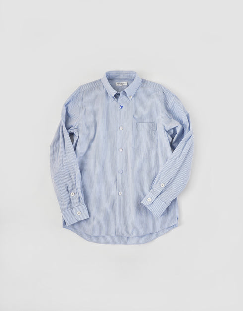 【予約商品】タイプライターのくるみボタンシャツ