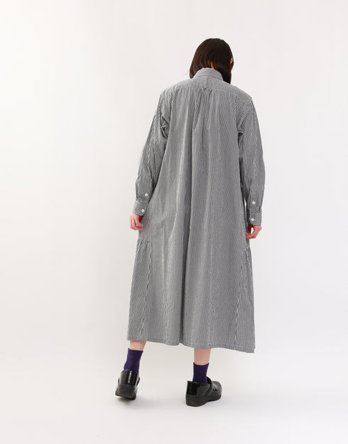 8ギャザーシャツドレス