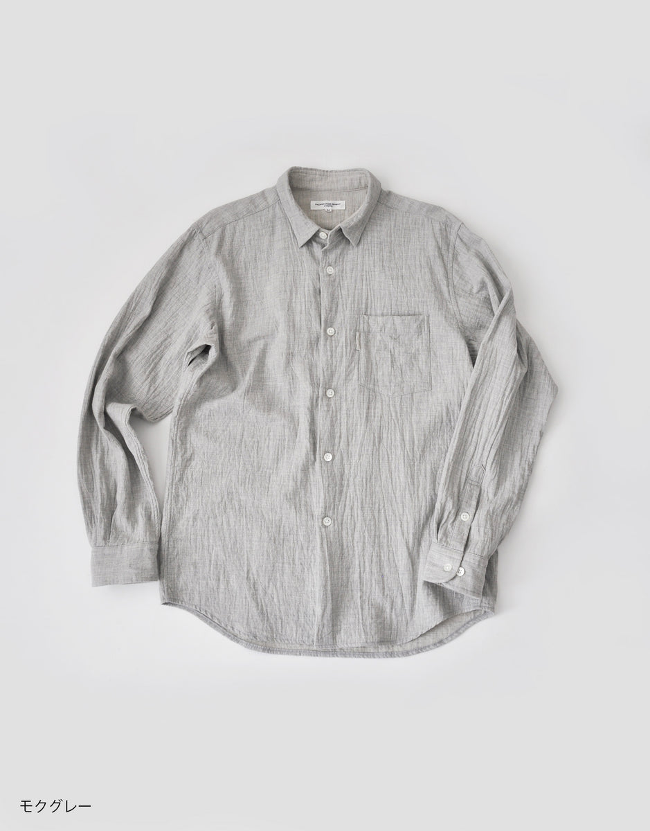 ダブルクロスのミニレギュラーカラーシャツ – MORIKAGE SHIRT KYOTO
