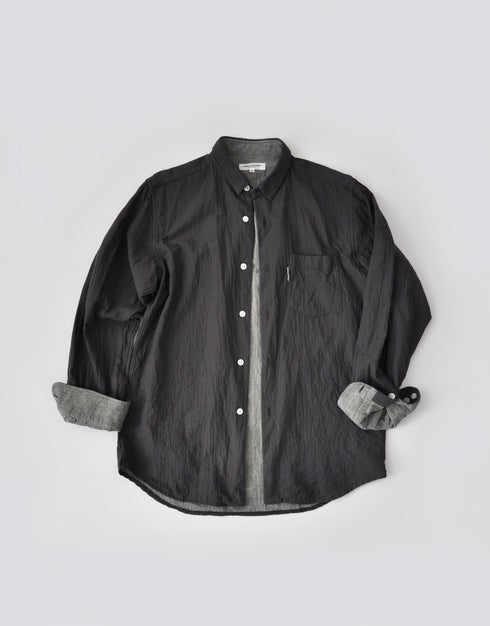 ダブルクロスのミニレギュラーカラーシャツ