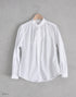 Stand-up collar gathered shirt