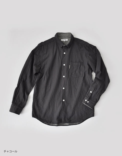 ダブルクロスのミニレギュラーカラーシャツ